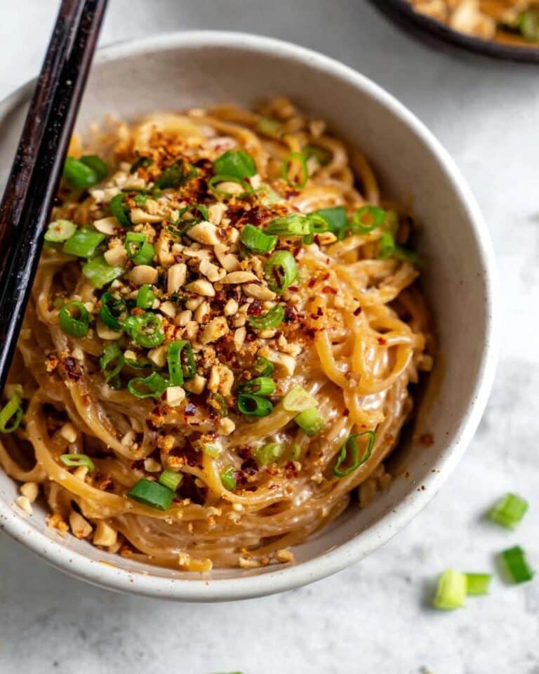 Spicy Peanut Butter Noodles Recipe