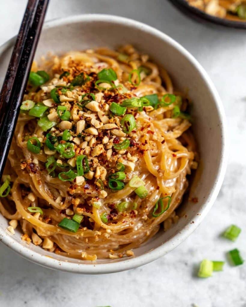 Spicy Peanut Butter Noodles Recipe