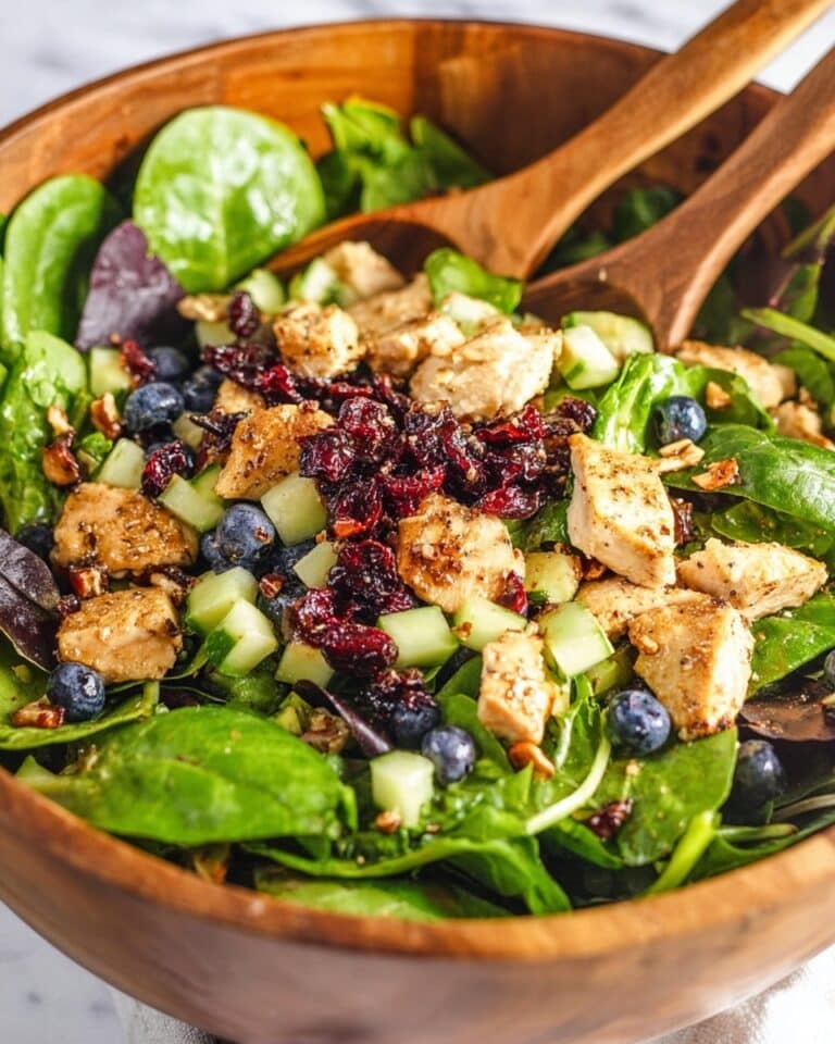 Chicken Blueberry Feta Salad with Balsamic Vinaigrette Recipe