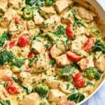Garlic Chicken with Broccoli and Spinach Recipe