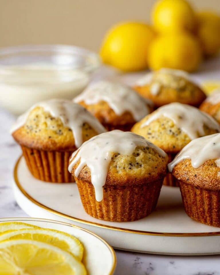 Lemon Poppyseed Muffins with Lemon Glaze Recipe