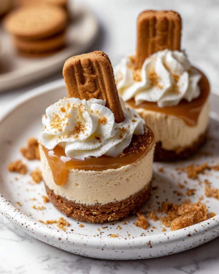 No Bake Mini Biscoff Cheesecakes Recipe