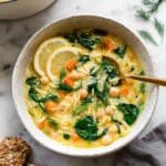 Lemon Chickpea Orzo Soup (Vegan Avgolemono) Recipe