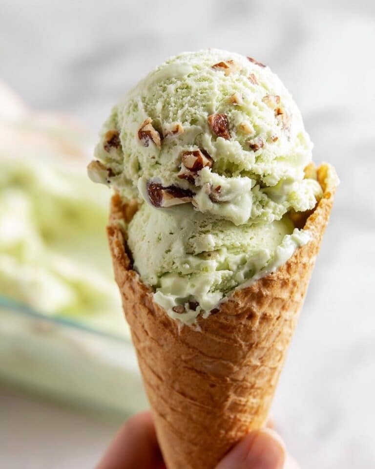 Homemade Pistachio Ice Cream with Salted Pistachios Recipe