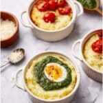 Creamy Breakfast Polenta with Pesto & Eggs Recipe
