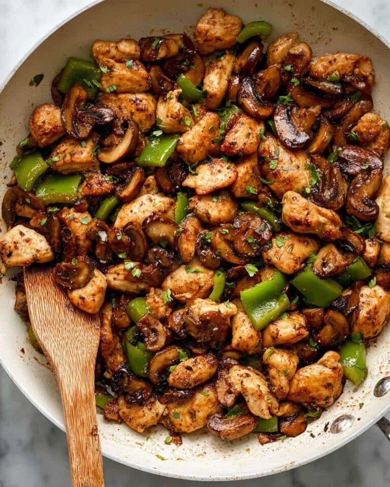 Garlic Mushroom Chicken Bites Recipe