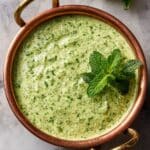 Cilantro Mint Chutney (Pudina Chutney) Recipe