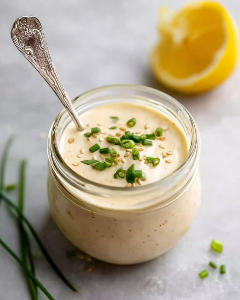 Lemon Garlic Tahini Dressing Recipe