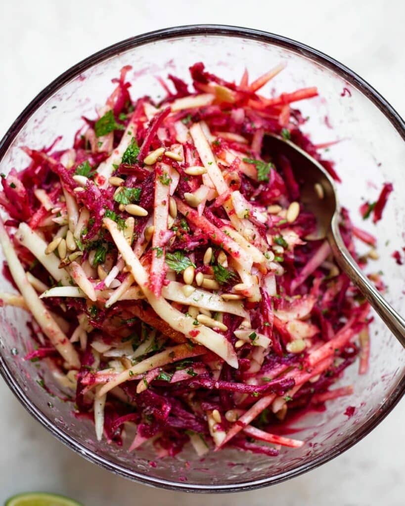 Crunchy Beet and Kohlrabi Slaw with Apples Recipe