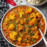 Aloo Gobi Matar (Potato Cauliflower and Pea Curry) Recipe