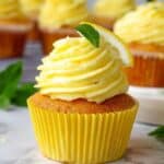 Lemon Cheesecake Cupcakes with Lemon Frosting Recipe