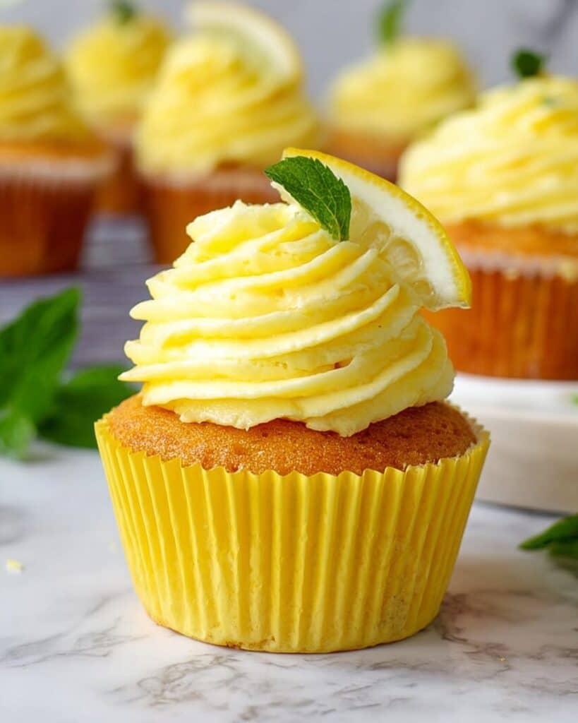 Lemon Cheesecake Cupcakes with Lemon Frosting Recipe