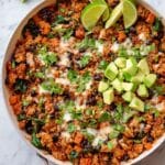 35 Minute Ground Turkey & Sweet Potato Taco Skillet Recipe