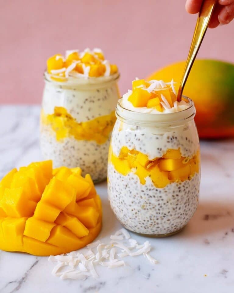 Mango Coconut Overnight Oats Recipe