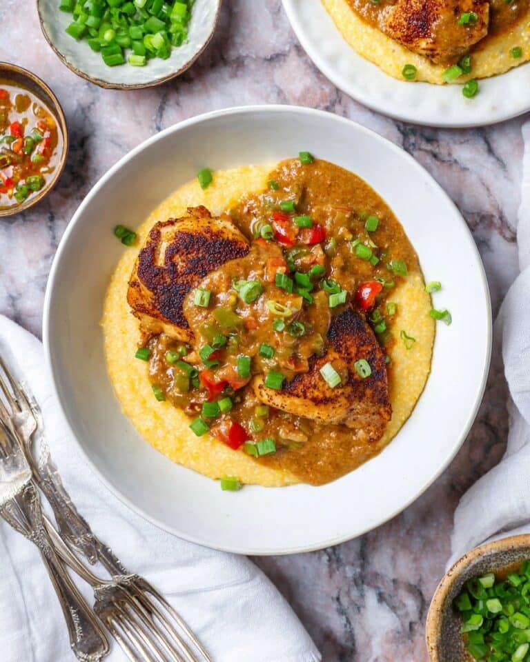 Blackened Fish and Cheese Grits Recipe