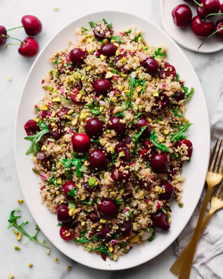 Cherry Pistachio Quinoa Salad Recipe