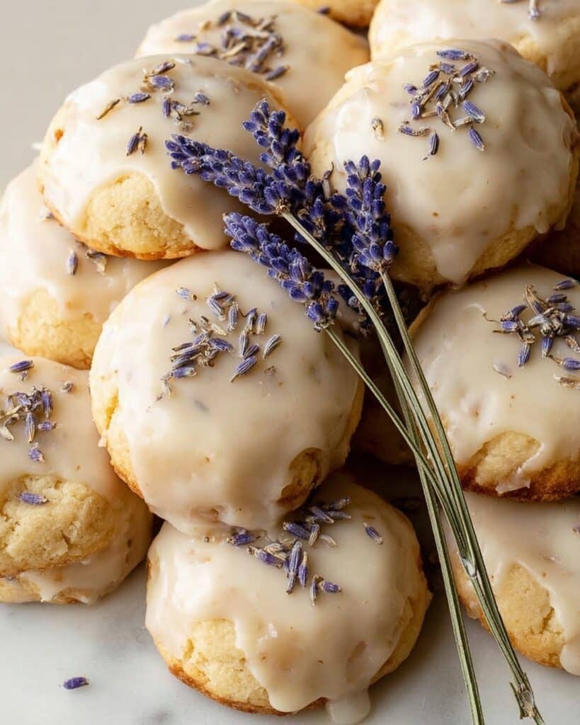 Lavender Lemon Cookies with Lemon Glaze Recipe