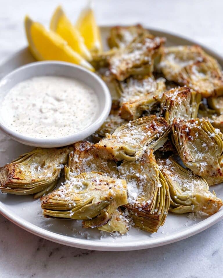 Air Fryer Crispy Artichoke Hearts with Garlic Aioli Recipe
