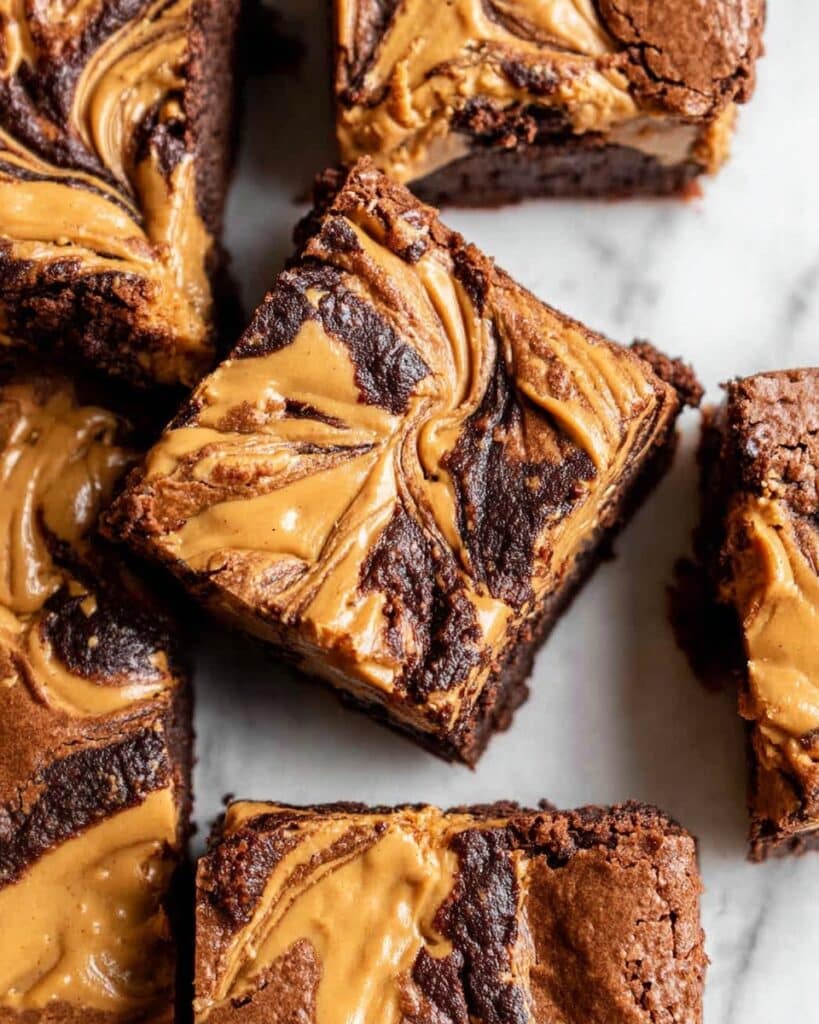 Easy Homemade Chocolate Peanut Butter Brownies Recipe