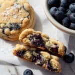 Crumbl Blueberry Muffin Cookies with Streusel Recipe