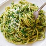 Arugula Pasta with Sun-Dried Tomatoes and Cashew Pesto Recipe