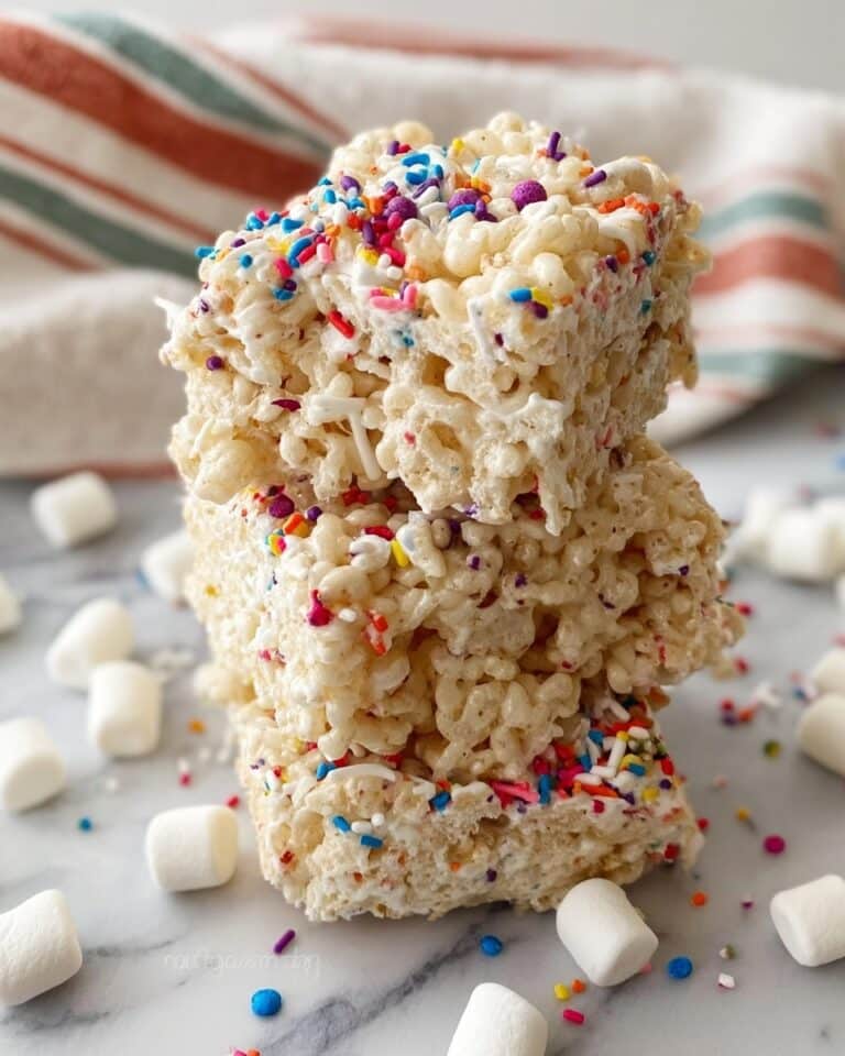 Cake Batter Rice Krispie Treats Recipe