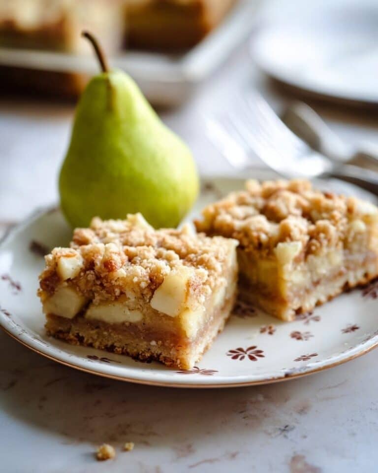 Spiced Pear Bars Recipe