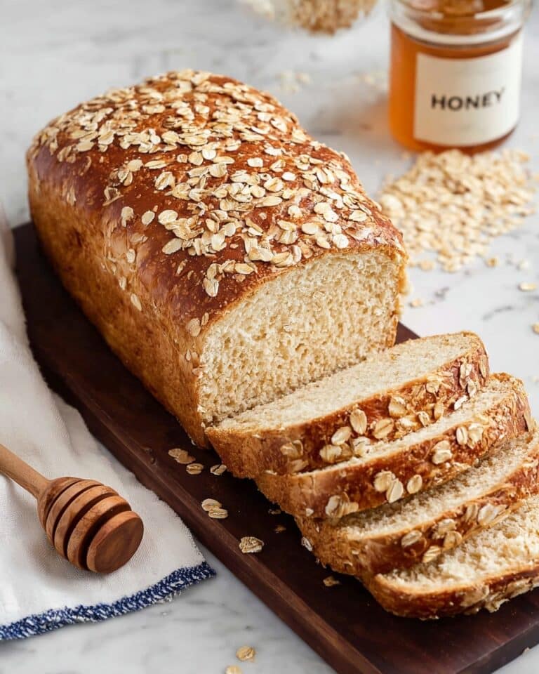 Honey Oat Bread (Delicious + Easy Sandwich Loaf) Recipe