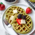 Oatmeal Green Smoothie Waffles Recipe