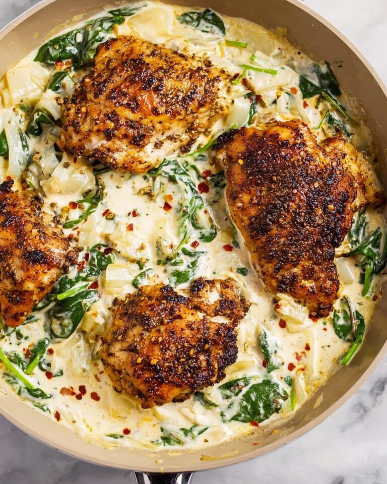 Spinach Artichoke Chicken Skillet (Paleo, Whole30, & Keto) Recipe