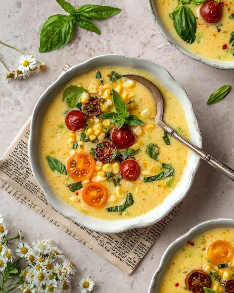 Summer Sweet Corn Gazpacho Recipe