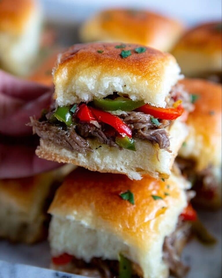 Easy Philly Cheesesteak Sliders Recipe