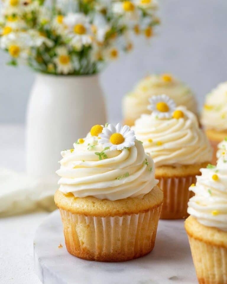 Chamomile Cupcakes with Honey Buttercream Frosting Recipe
