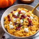 Baked Pumpkin Goat Cheese Risotto Recipe