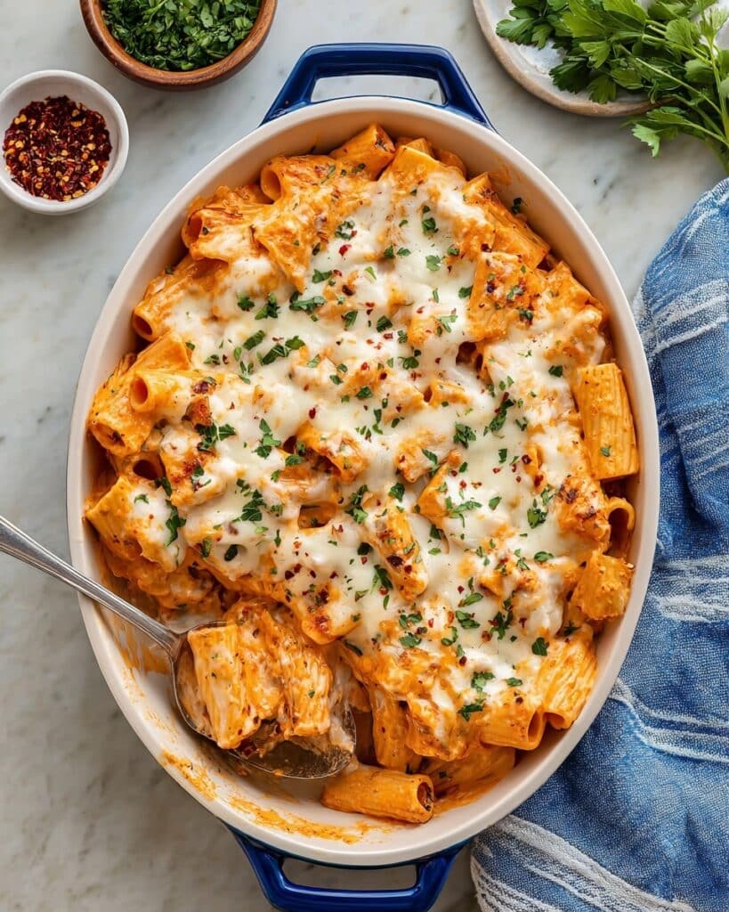Cheesy Pumpkin Ricotta Pasta Bake Recipe