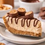 Creamy Peanut Butter Pie with Nutella Drizzle Recipe