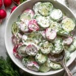 Creamy Cucumber Radish Salad Recipe