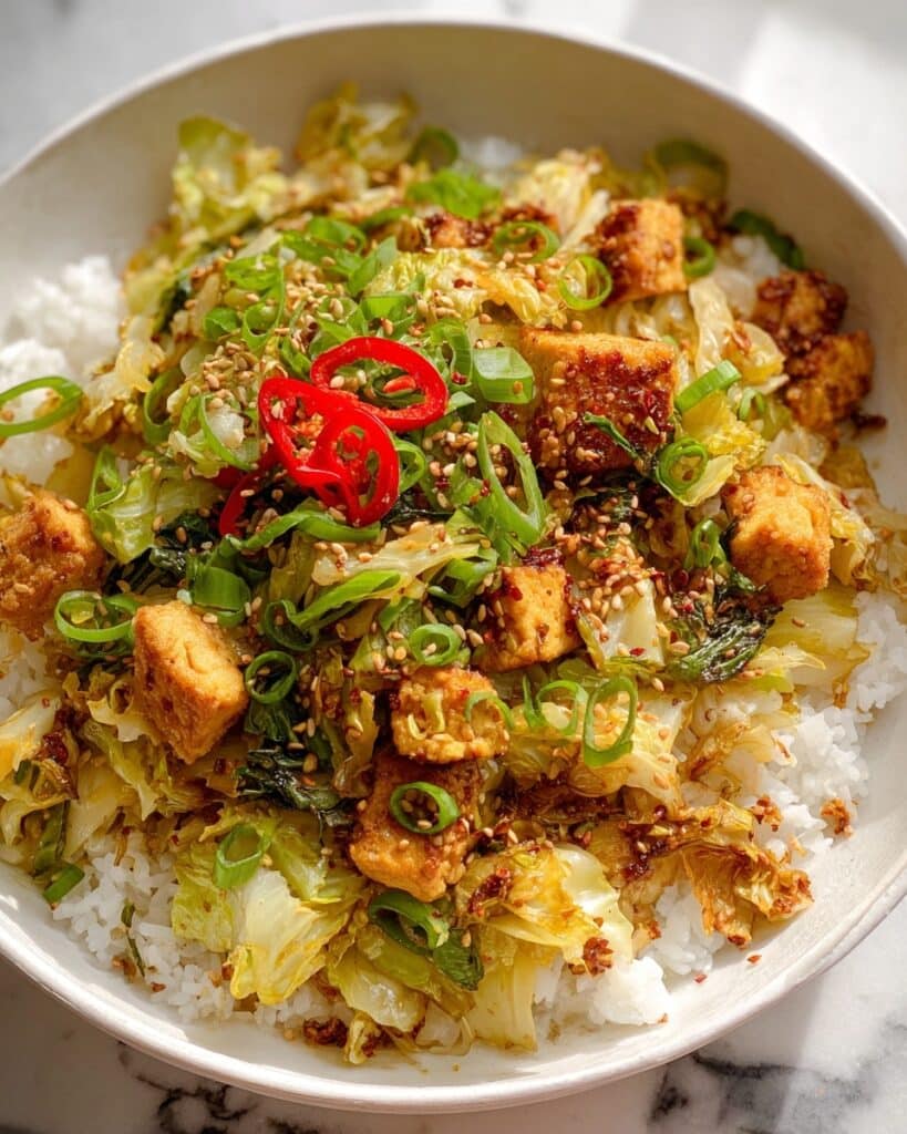 Tofu Cabbage Stir Fry Recipe