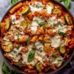 Baked Rigatoni Fra Diavolo with Sausage and Zucchini Recipe
