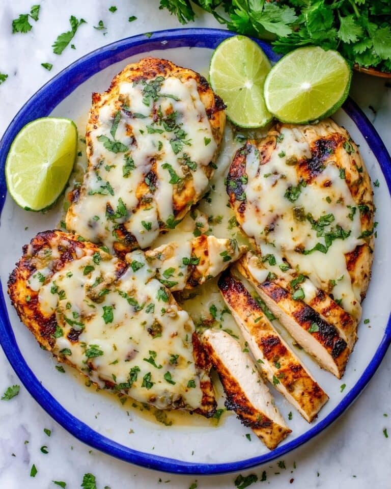 Grilled Salsa Verde Pepper Jack Chicken Recipe
