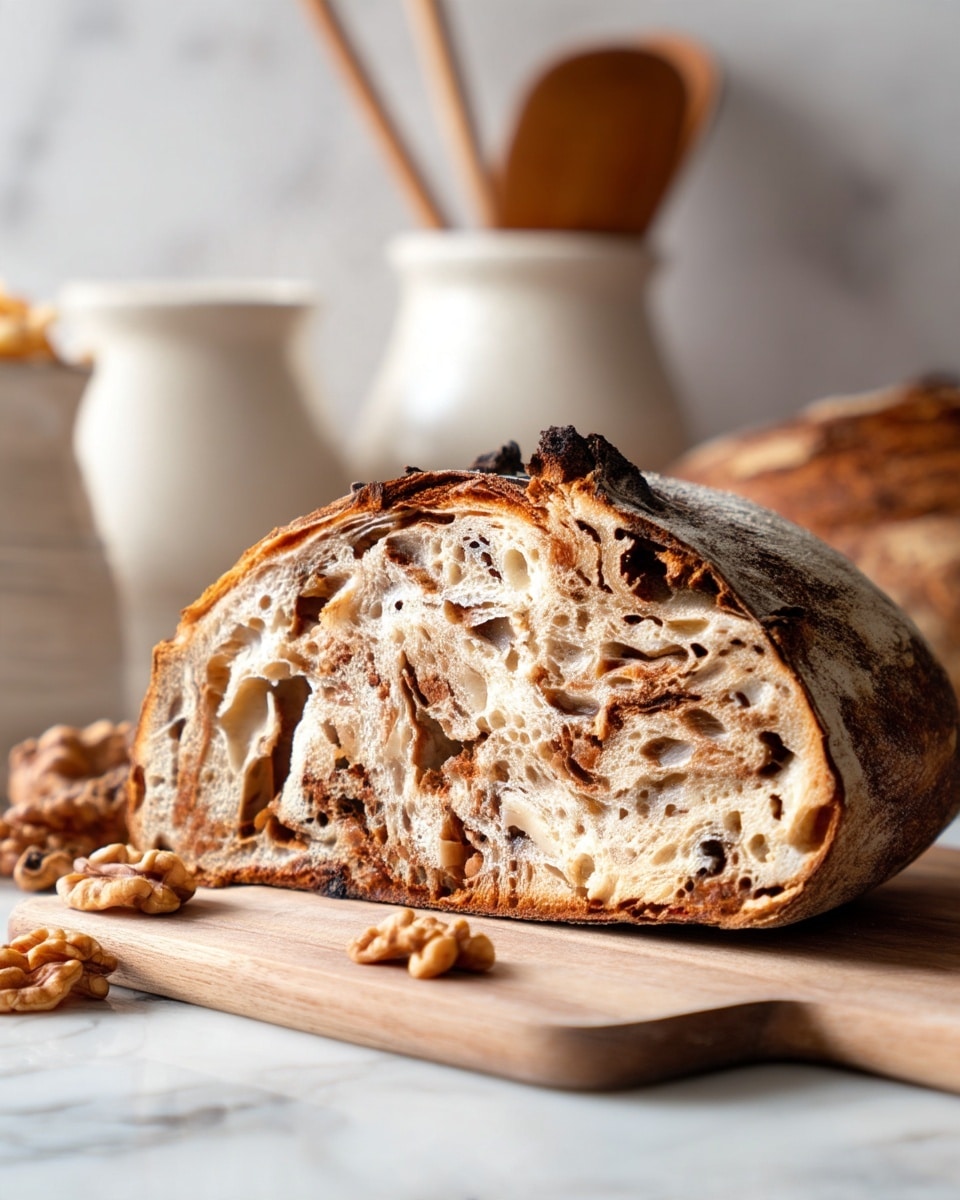Honey Walnut Sourdough Bread Recipe (Sweet, Nutty & Spiced) Recipe