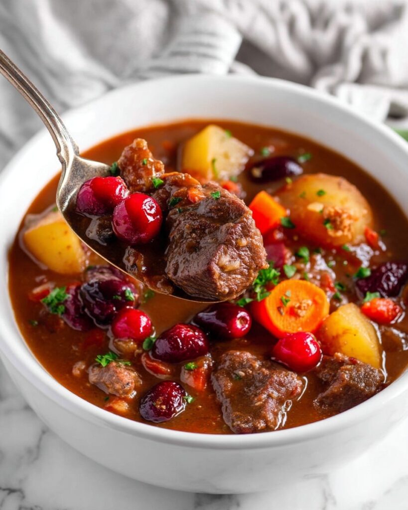 Cranberry Apple Beef Stew Recipe