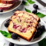 Blackberry Pound Cake with Blackberry Swirl and Icing Recipe