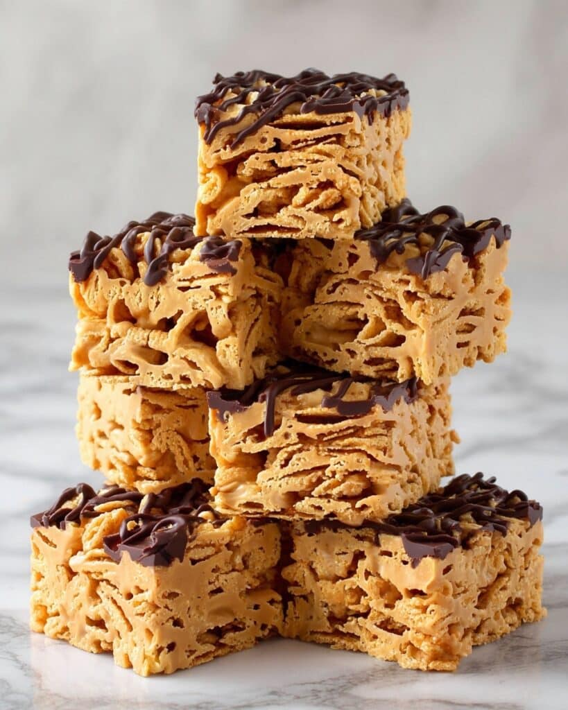Chocolate Peanut Butter Chex Bars Recipe