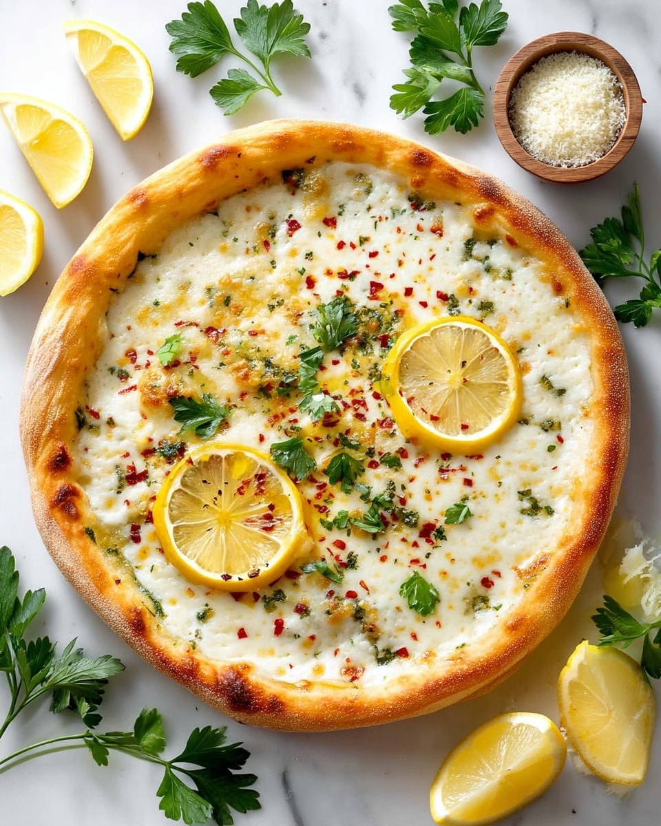 Lemon Pizza with Fresh Mozzarella, Lemon Brine, and Parsley Recipe