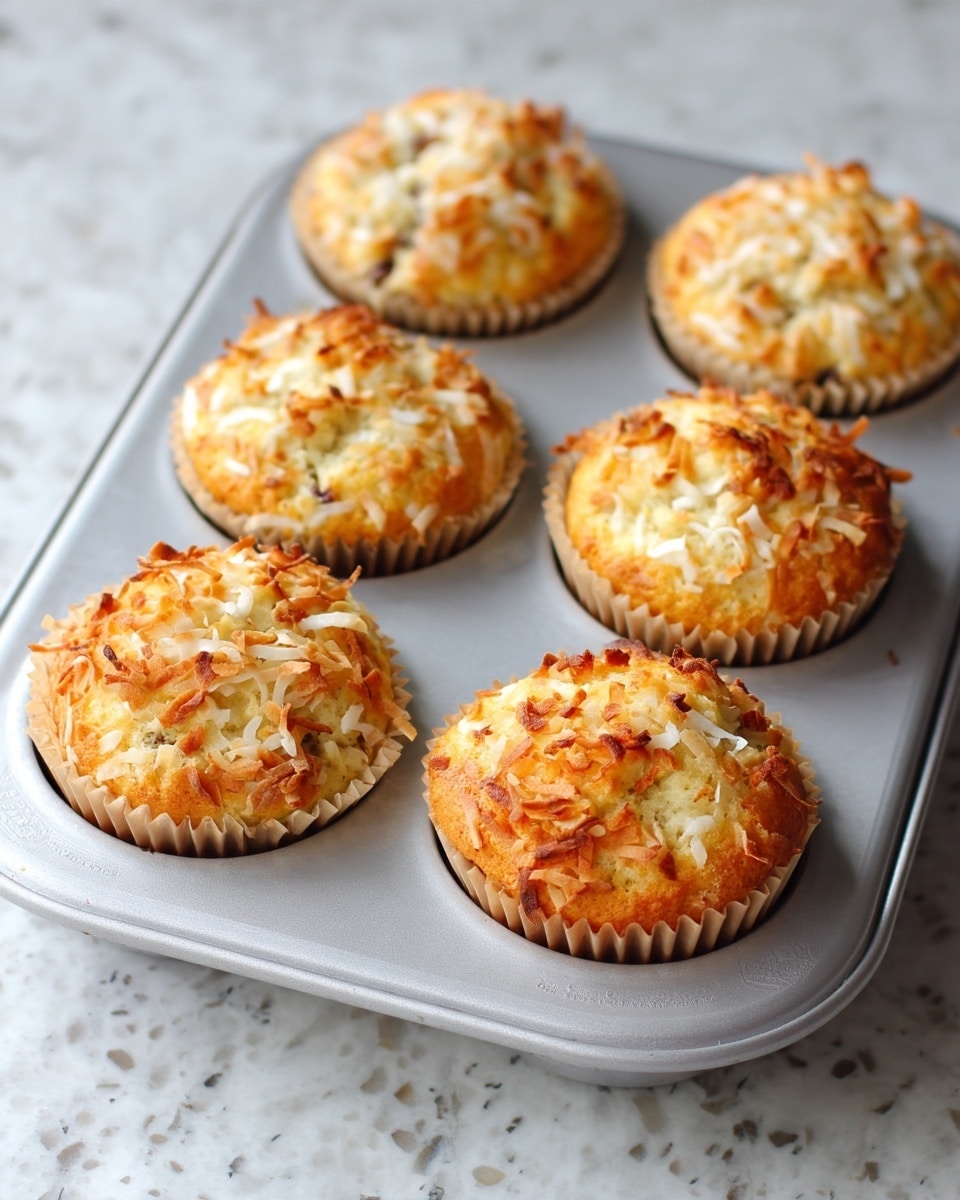 Sourdough Banana Coconut Chocolate Chip Muffins Recipe